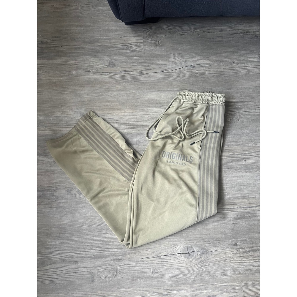 Originals Brooklyn Cloth Men's Track Pants Green Straight Leg Size Small